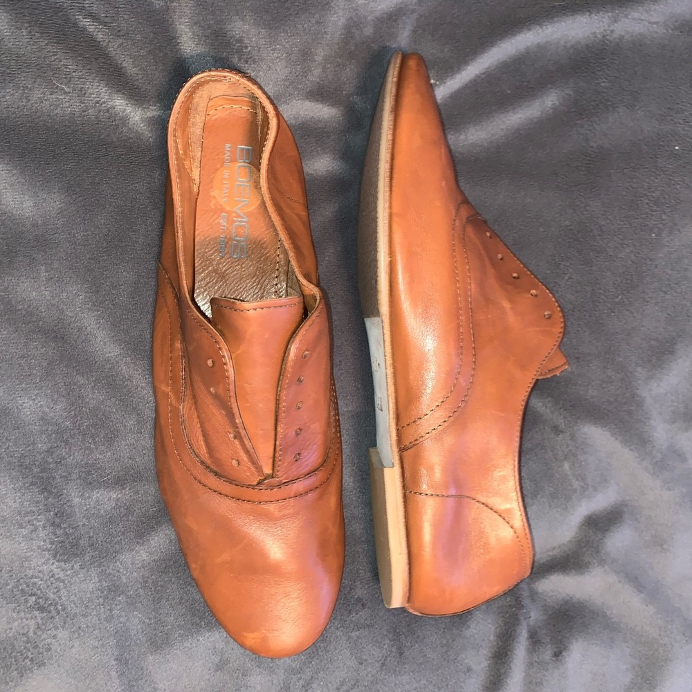BOEMOS, size 11, real leather flats